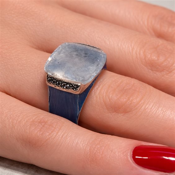 Anello Lucos Donna in Argento Quarzo ES 902- BLU - ES 902- BLU